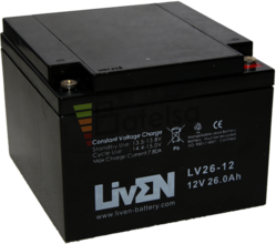 Batera 12 V 26 Amperios Liven Battery LV26-12